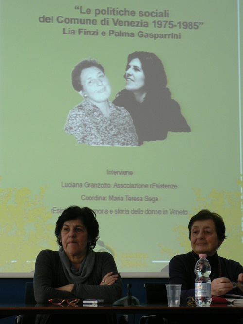 Da sinistra Anna Palma Gasparrini e Lia Finzi