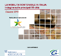 Immagine copertina presentazione di sinteri del rapporto sulla mobilità sostenibile in Italia sulle principali 50 citta in Italia Ed. 2010